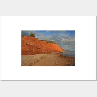 Red Cliffs II, Sidmouth, Devon Posters and Art